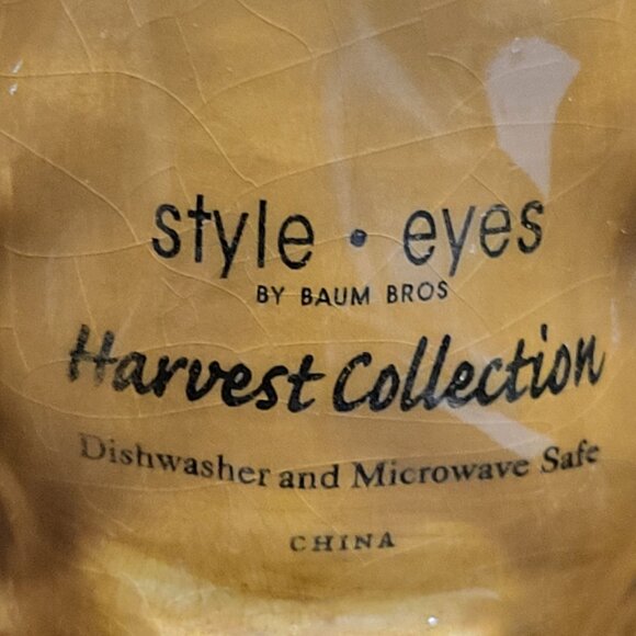 Fall Leaves Serving Dish Platter Harvest Collection Style Eyes Baum Bros - Picture 6 of 10